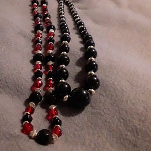 NWOT Sarah Coventry beaded necklace Set of 2